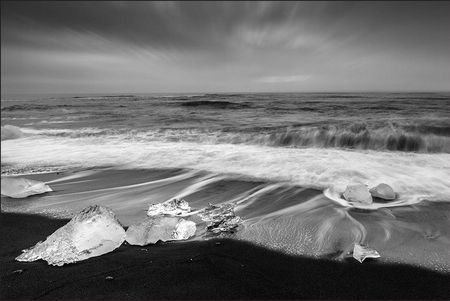 Muralo Fototapeta Morze Czarno Białe 210x315