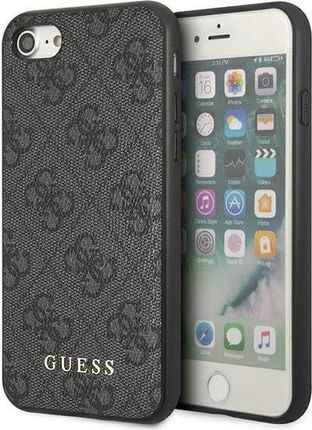 Etui Guess Guhci8G4Gfgr Apple iPhone Se 2022/2020/8/7 Szary/Grey Hard Case 4G Metal Gold Logo