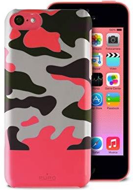 Puro Ipcccamoupnk Soft Touch Cover Do Apple iPhone 5C Camou Różowy