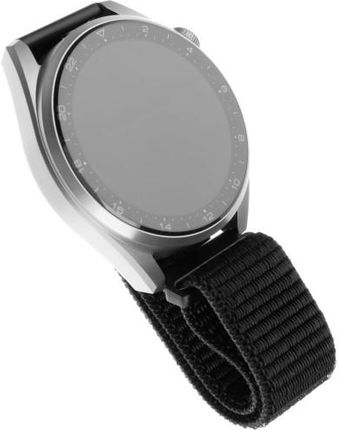 Fixed Nylonowy Pasek Nylon Strap 22mm Do Smartwatcha Czarny 