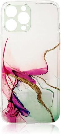 Marble Case Etui Do iPhone 12 Pro Max Żelowy Pokrowiec Marmur Miętowy