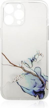 Marble Case Etui Do iPhone 12 Pro Żelowy Pokrowiec Marmur Niebieski