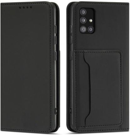 Magnet Card Case Etui Do Xiaomi Redmi Note 11 Pro Pokrowiec Portfel Na Karty Kartę Podstawka Czarny