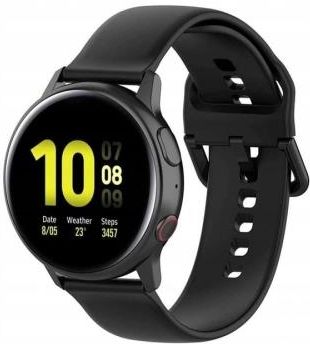 Pasek Silikonowy Do Samsung Galaxy Watch Active 2 40 Czarny