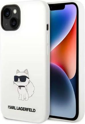 Karl Lagerfeld Klhcp14Msnchbch iPhone 14 Plus 6,7" Hardcase Biały/White Silicone Choupette