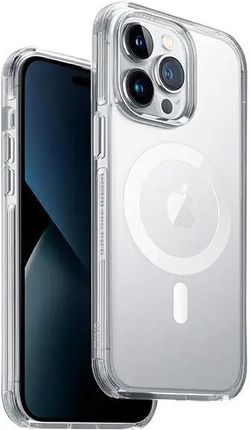 Uniq Etui Combat iPhone 14 Pro Max 6,7" Magclick Charging Przeźroczysty/Dove Satin Clear