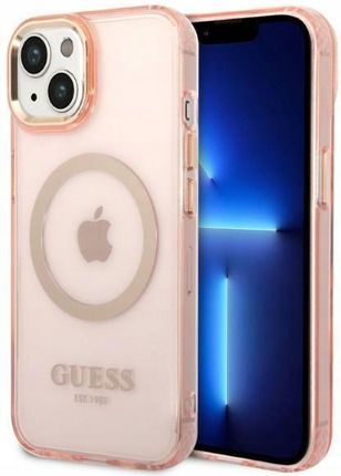 Guess Etui Do iPhone 14 6,1" Różowy/Pink