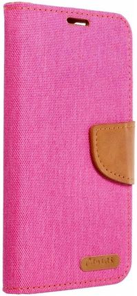 Kabura Canvas Book Do Samsung A51 Różowy