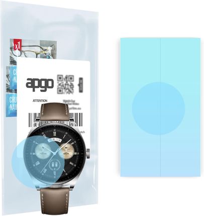 2X Folia Hydrożelowa Do Huawei Watch Buds - Apgo Hd Hq Flex Smartwatch Hydrogel Protection Ochrona Na Ekran Smartwatcha