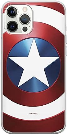 Ert Group Etui Na Telefon Apple iPhone 12/12 Pro, Case Oryginalny I Oficjalnie Licencjonowany Przez Marvel, Wzór Kapitan Ameryka 025, Optymalnie Dopas