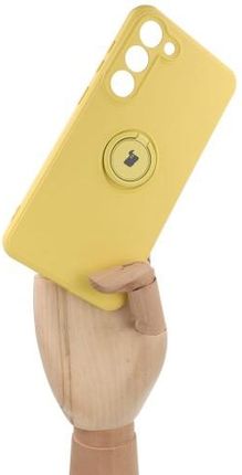 Etui Bizon Case Silicone Ring Sq Do Samsung Galaxy S23 Plus, Żółte