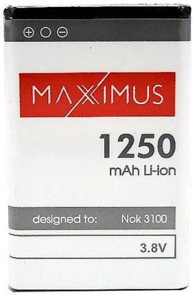 Bateria Maxximus Do Nokia 3100 1250Mah Li-Ion