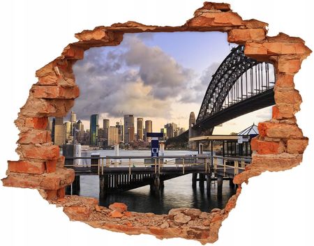 Fototapeta dziura na ścianę 3d Most w Sydney 90x70