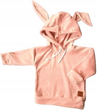 Bluza królik welurowa różowa rozmiar 140