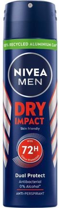 Nivea Men Dezodorant Antyperspirant W Sprayu Dry Impact 150 Ml