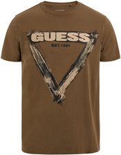 Męska Koszulka z krótkim rękawem Guess SS Bsc Brushed Triangle Tee M3Ri64Kbdl0-F85P – Brązowy
