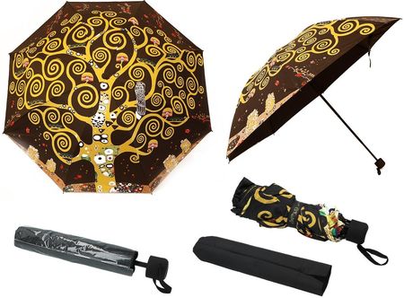 Parasol składany - G. Klimt, Drzewo życia (dekoracja na wierzchu) (CARMANI)