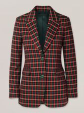 Zdjęcie Marynarka damska w kolorową kratę - Łapy