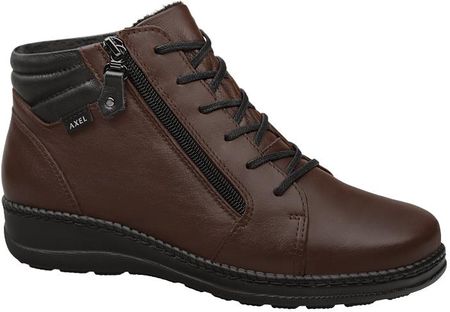 Botki AXEL Comfort 4356 H Brąz+Czarny na Haluksy Kosela Medic 9356 Brązowe