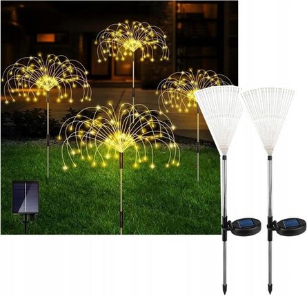 2X Lampa Ogrodowa Solarna 90Led Drzewko Dmuchawiec