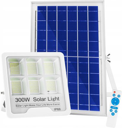 Lampa Solarna Panel Halogen Led Naświetlacz 300W