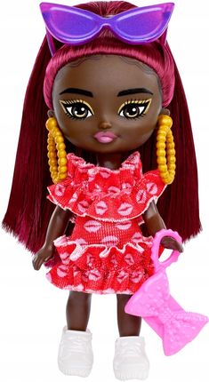 Barbie Extra Mini Minis Czerwone falbanki HLN47