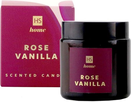 HOME świeca sojowa zapachowa róza wanilia 80.0 ml