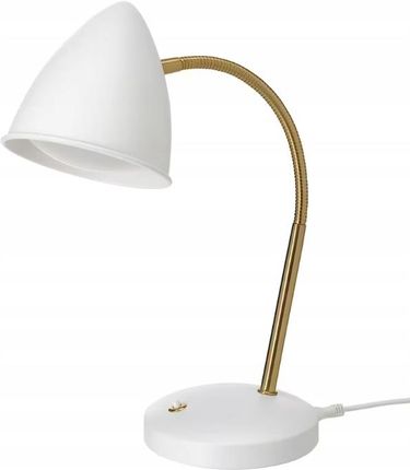 Ikea Isnalen Lampa Biurkowa Led Biały Mosiądz