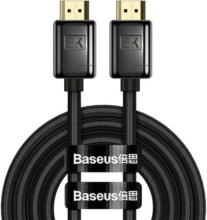 Baseus Hdmi 2.1 High Definition Series, 8K 60Hz, 3D, Hdr, 48Gbps, 2M Czarny (6932172600273)