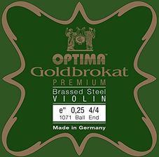 Optima Struny skrzypcowe złoty brokat Premium 1/8 E 0,26 K medium