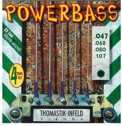 Thomastik Saiten für E-Bass Power Bass Magnecore Round Wound Hexcore Satz EB344 4-string roundwound long scale 34"