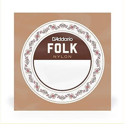 D'Addario BEB031W .031 folk pojedynczy nylonowy sznur z kulką do gitary - brązowa rana