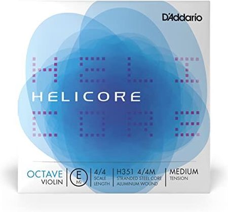 D'Addario H351 4/4M skala 4/4 średnie napięcie Helicore Octave skrzypce pojedynczy sznur E