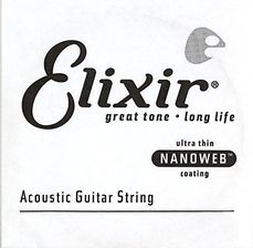 Elixir Struny akustyczny fosforowy brąz sznur do gitary powłoka NANOWEB.042