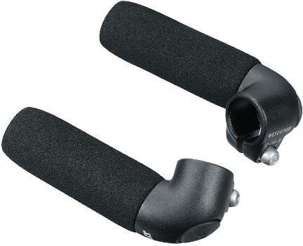 Ergotec Bar-Ends Touring-S Aluminium Al6061-T6 Z Powłoką Soft-Grift Czarny-Piaskowy 50005001