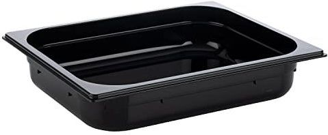 APS 82064 GN 1/2 Récipient Gastronorm En Polycarbonate Noir - 325x265mm - 65mm Hauteur - 3,9L