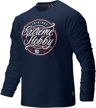EXTREME HOBBY Koszulka męska z długim rękawem Extreme Hobby STAMP  Niebieski