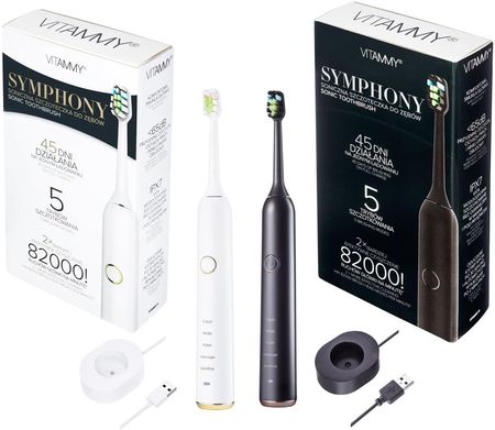 Szczoteczka elektryczna Vitammy Symphony Black + Symphony White