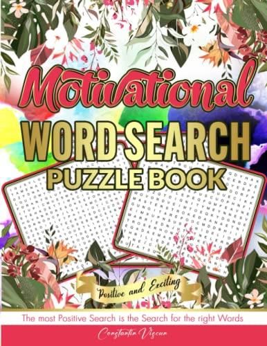 Motivational Word Search Puzzle For Adults, Teens & Seniors: Positive ...