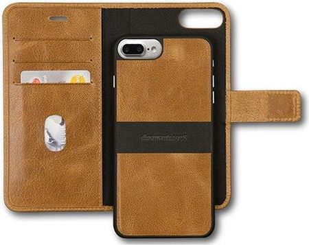Kabura Magnetic Iphone 7 / 8 Plus Brąz Lynge 2 Twin Book Portfel