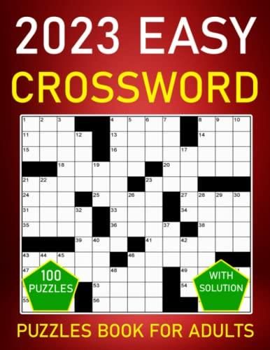 Easy Crossword Puzzles Book For Adults Easy To Medium Crossword