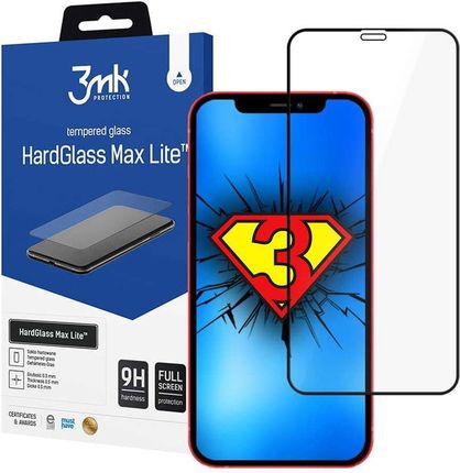 Szkło Na Ekran 3Mk Hardglass Max Lite Do Apple Iphone 12 Mini Black