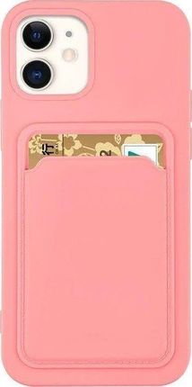 Hurtel Card Case Silikonowe Etui Portfel Z Kieszonką Na Kartę Dokumenty Do Xiaomi Redmi Note 11 Pro+ 5G / 11 Pro 5G / 11 Pro Różowy