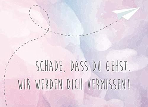 XXL Abschiedskarte ‚Wir Werden Dich Vermissen‘ – Großformatige Grußkarte Für Kollegen, Freunde Oder Familie