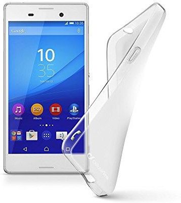 Tumundosmartphone Custodia di Gel TPU X-Line per Sony Xperia M4 Aqua Colore Bianco