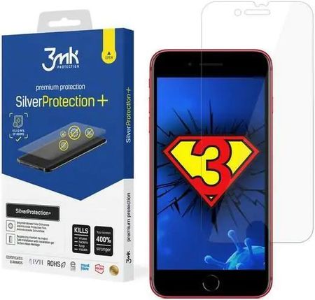 3Mk Silver Protect+ Iphone 8 Plus Folia Antymikrobowa Montowana Na Mokro