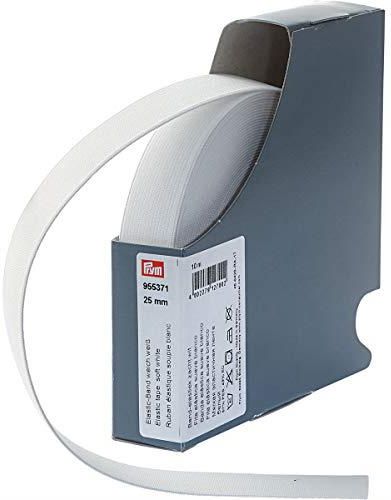 Nastro Elastico Forte Prym 955301 – Larghezza 30 Mm, 72% PES 28% ED, Per Cucito E Sartoria, 10/25/100 M