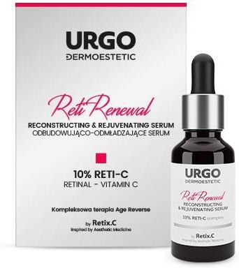 Urgo Dermoestetic Reti-Renewal Odbudowująco - Odmładzajace serum na zmarszczki z retinalem do twarzy, 30 ml