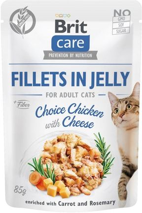Brit Care Cat Fillets In Jelly Choice Chicken With Cheese 6x85 g
