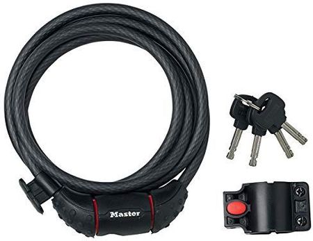 Master Lock 8130 Eurdpro Zapięcie Klucz 1,8M Kabel Stalowy Odporny Na Warunki Atmosferyczne